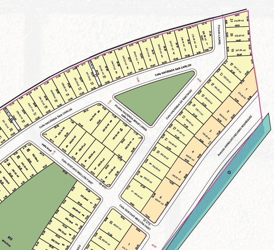 Los Arreboles en Manzanillo. - Lotificación - Fraccionamiento en Manzanillo, Colima
